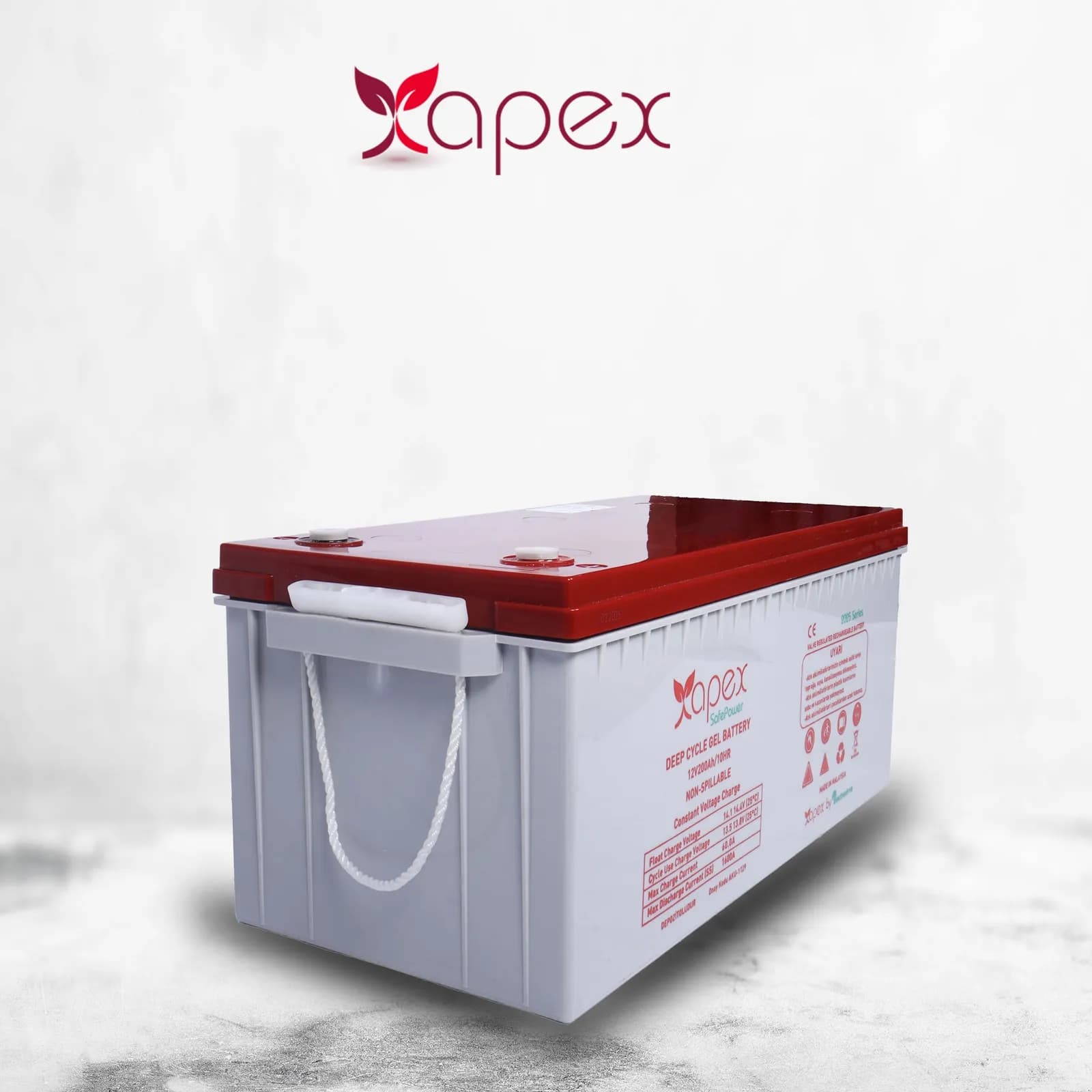 Apex SafePower 200 Ah 12 V Jel Akü - Görsel 2