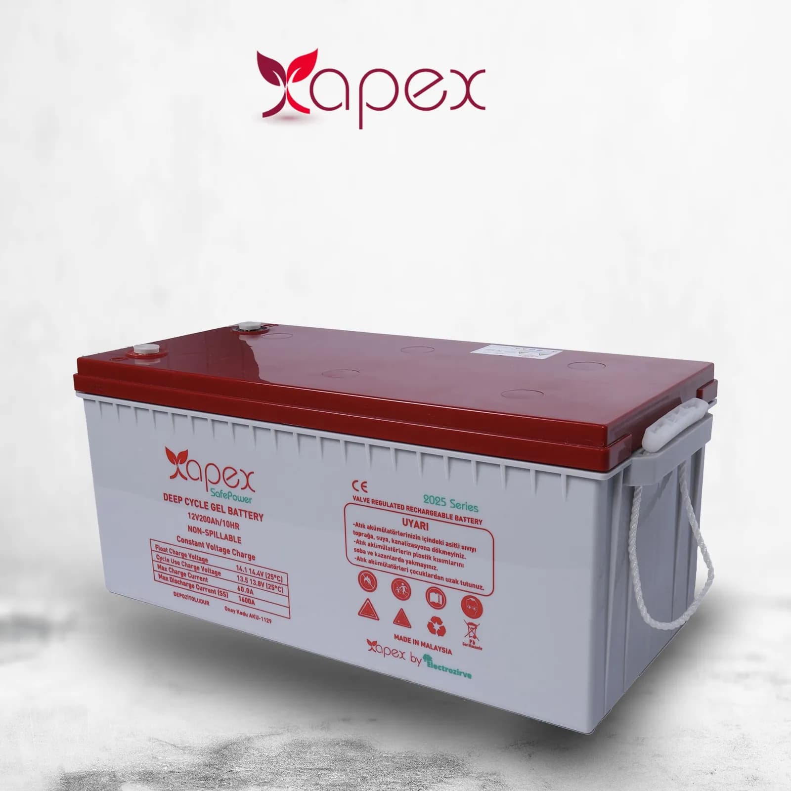 Apex SafePower 200 Ah 12 V Jel Akü - Görsel 3