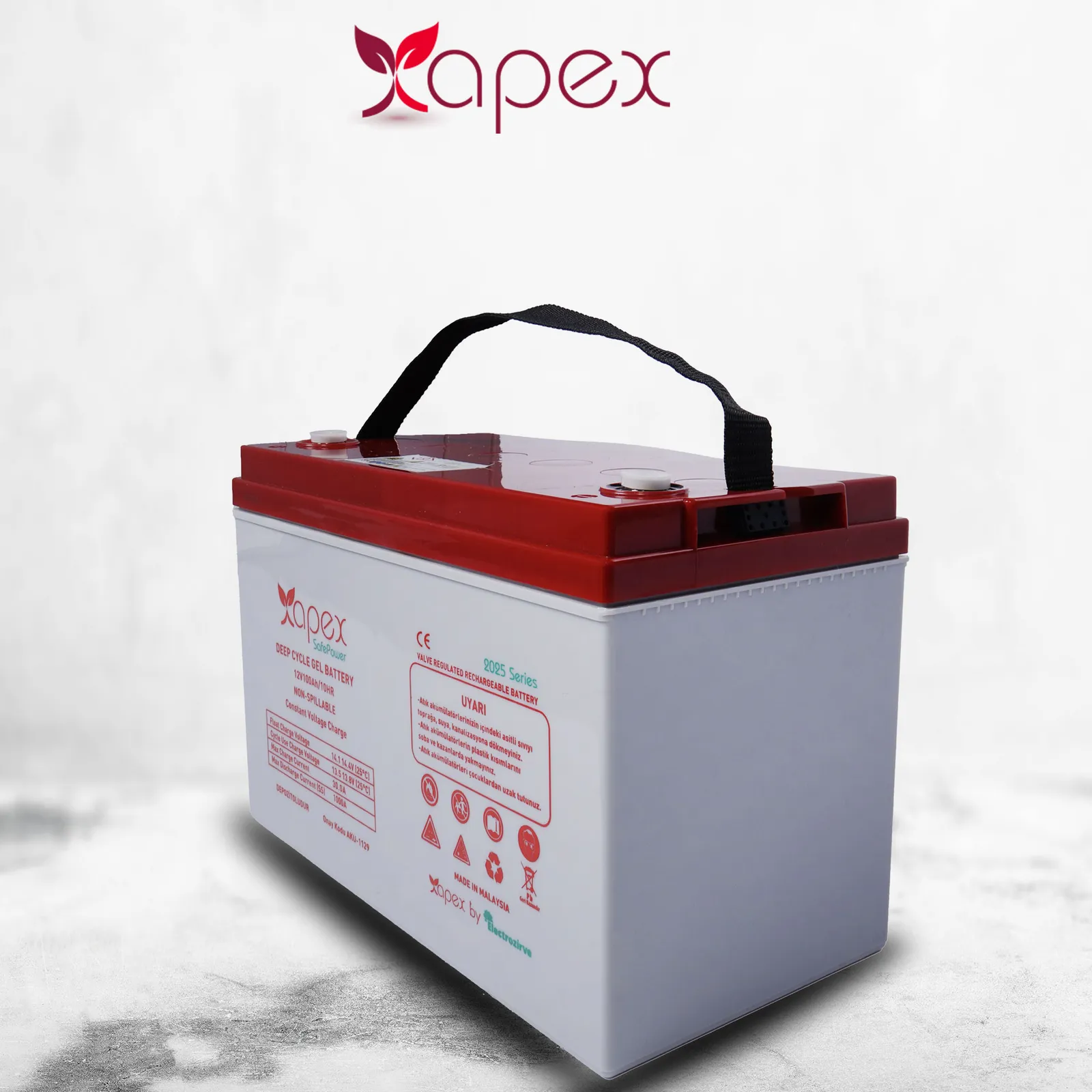 Apex Safepower 12 Volt 100 Amper Jel Akü alternatif ürün görseli