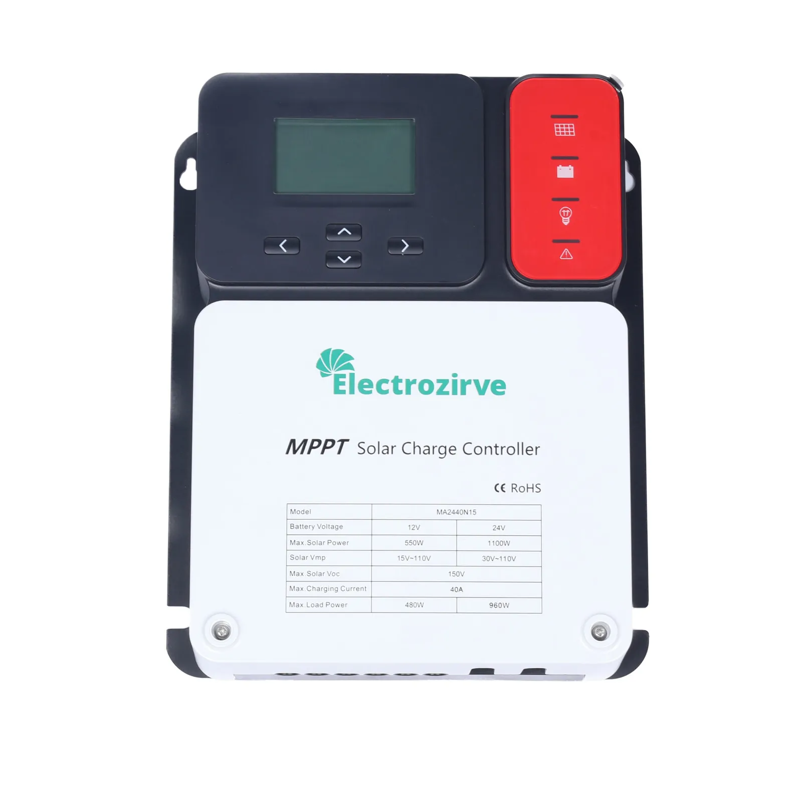 Electrozirve MA Serisi 40 Amper MPPT Solar Şarj Kontrol Cihazı 12V-24V