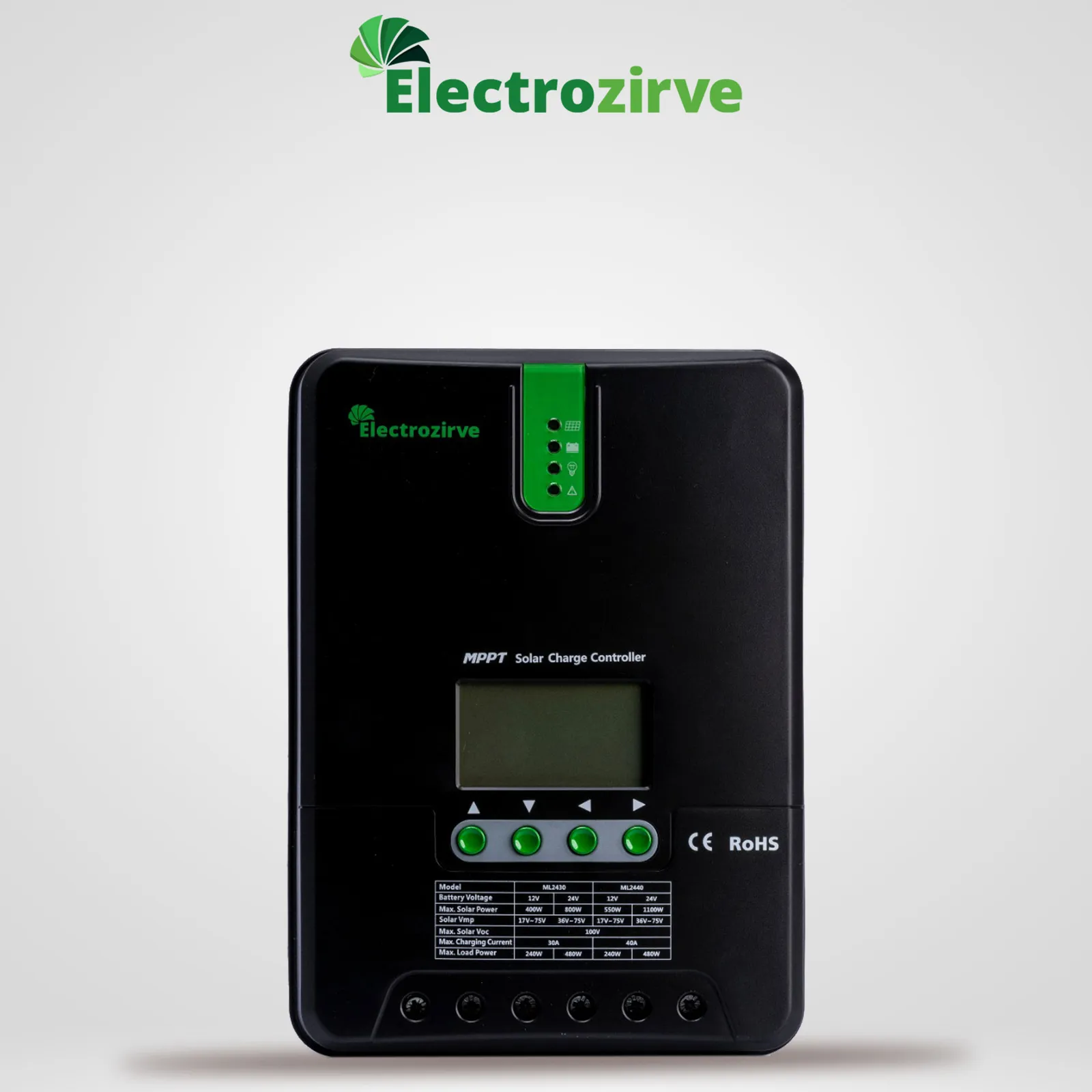 Electrozirve ML 20-30-40 Amper Mppt Solar Şarj Kontrol Cihazı 12 Volt-24 Volt